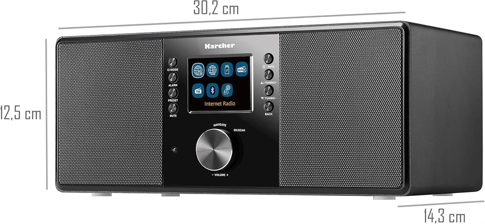 Karcher internetinis radijas, 14 W, DAB+ ir FM, DAB 7000i