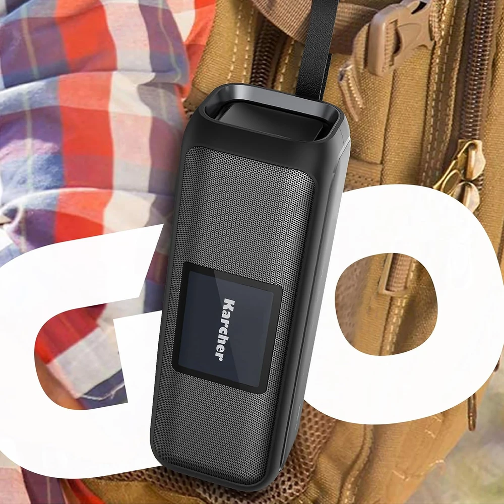 Karcher nešiojamasis Bluetooth garsiakalbis su DAB+ ir FM radiju, 5 W, DAB Go