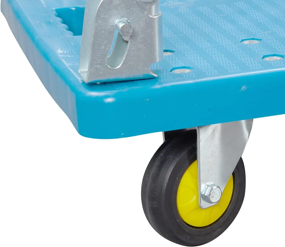 KATSU Tools platforminis plastikinis vežimėlis, sulankstomas, 150 kg keliamoji galia