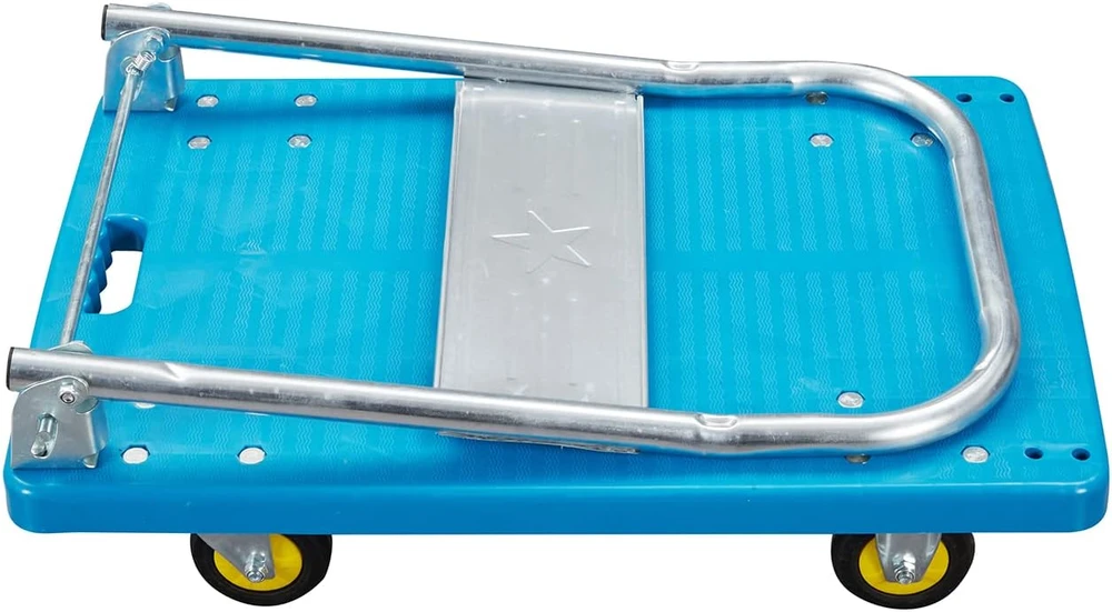 KATSU Tools platforminis plastikinis vežimėlis, sulankstomas, 150 kg keliamoji galia