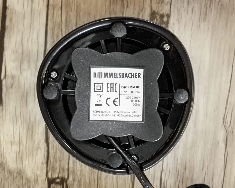 Kavamalė Rommelsbacher elektrinis kavos malūnėlis 200 W, 70 g, nerūdijantis plienas EKM 100