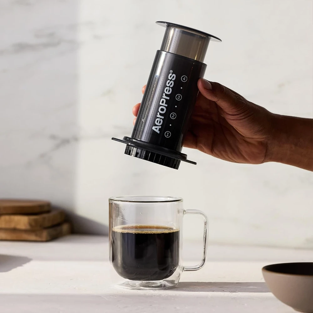 Kavos aparatas AeroPress rankinis kavos virimo aparatas su mikrofiltravimu, 295,74 ml A80