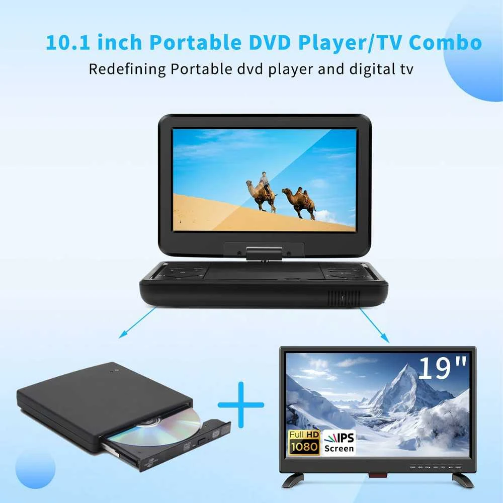 Vaizdo grotuvas KCR Nešiojamas DVD grotuvas