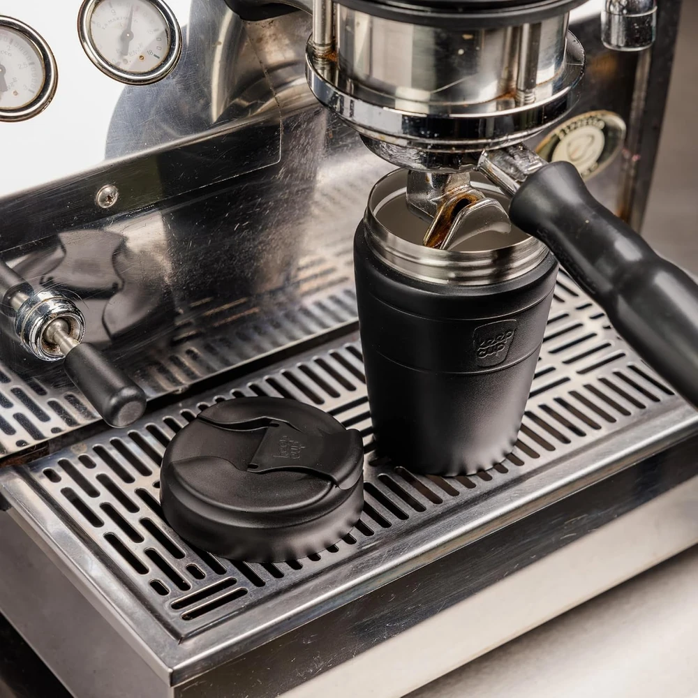 KeepCup kelioninis termopuodelis iš nerūdijančiojo plieno, 340 ml, juodas, SCOBLA12