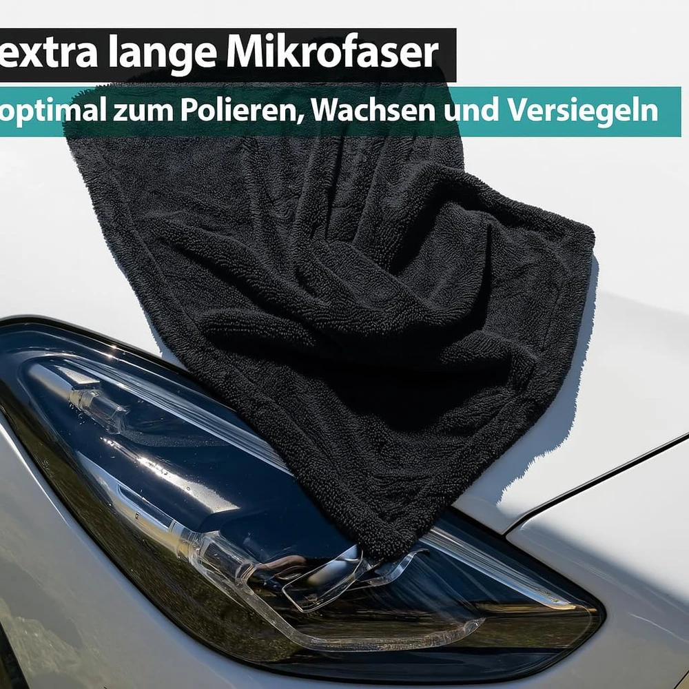 Kemes mikrofibros šluostė automobiliui 80 x 50 cm, XXL, 1400 GSM, itin sugerianti