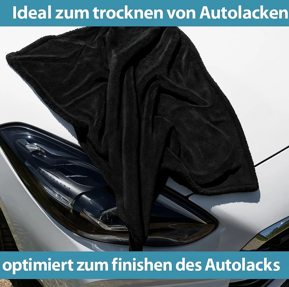 Kemes mikrofibros šluostė automobiliui 80 x 50 cm, XXL, 1400 GSM, itin sugerianti
