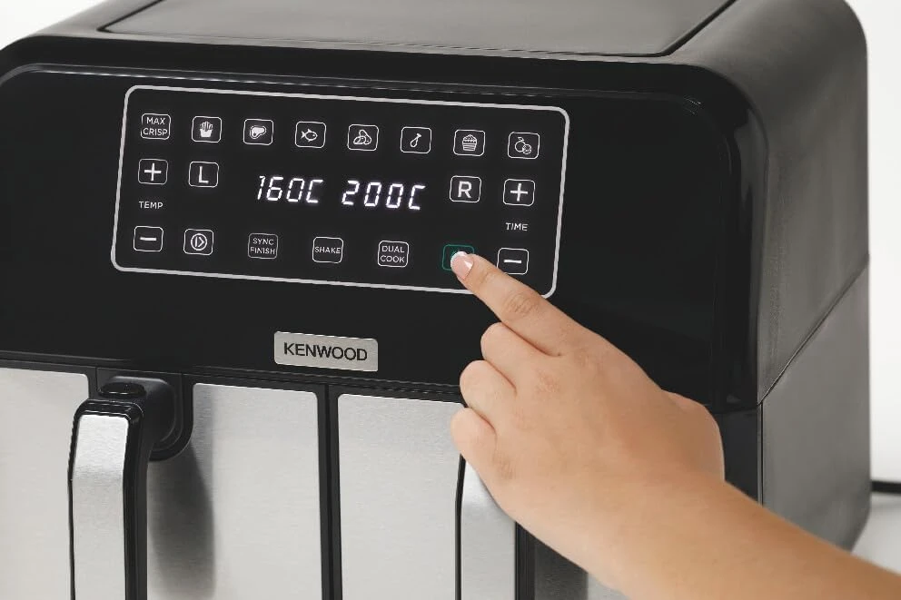 Kenwood HFM20.000MB gruzdintuvė Dviguba 8 l Atskirai stovinti 1700 W karšto oro gruzdintuvė Juodas