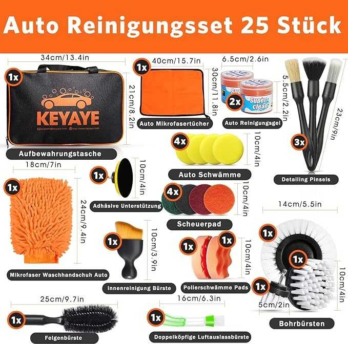 KEYAYE Automobilio plovimo rinkinys