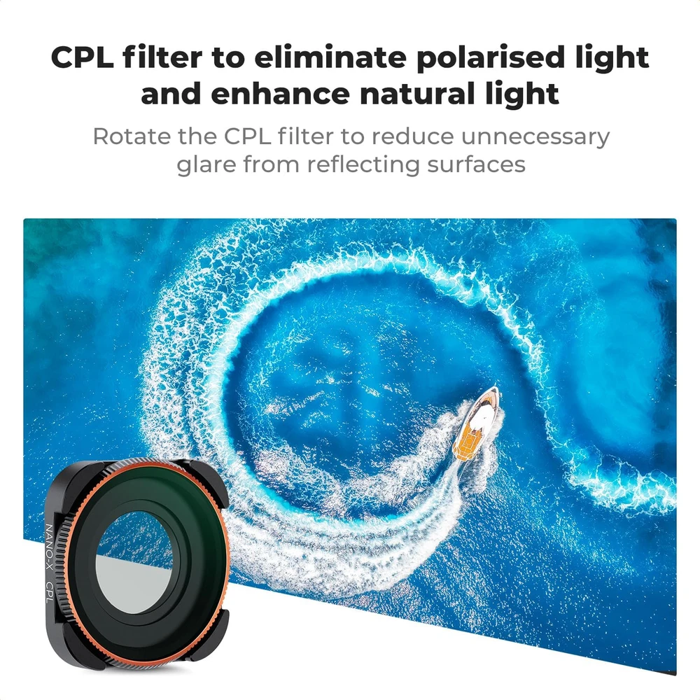 K&F CONCEPT 6 filtrų rinkinys GoPro Hero 9–13 kameroms su CPL ir ND8–ND1000 filtrais SKU.2012V1
