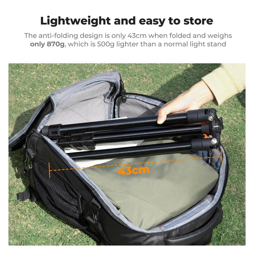 K&F CONCEPT aliumininis apšvietimo stovas 53–200 cm, 5kg, JPKF34.038
