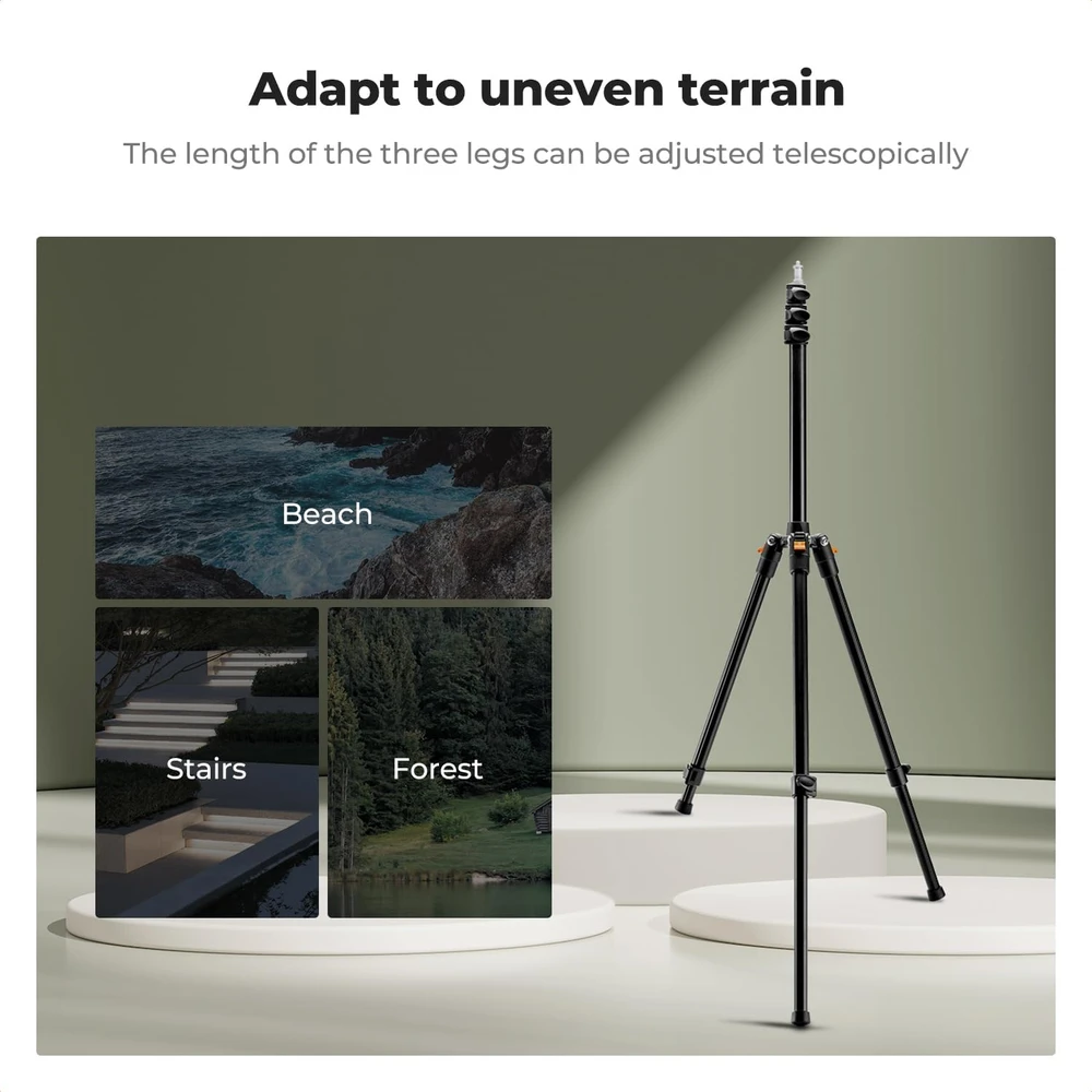 K&F CONCEPT aliumininis apšvietimo stovas 53–200 cm, 5kg, JPKF34.038