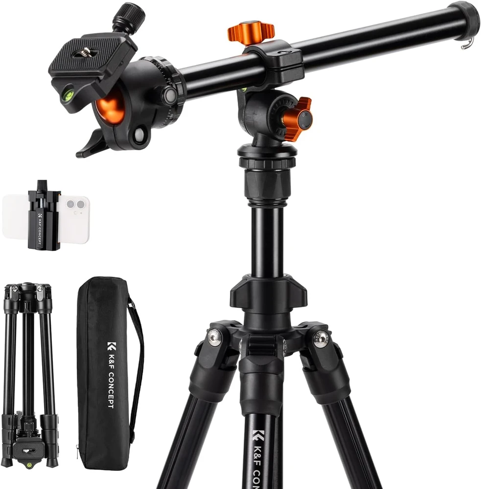 K&F Concept Fotoaparato trikojis su profesionalia 3D galvute, KF09.101V1