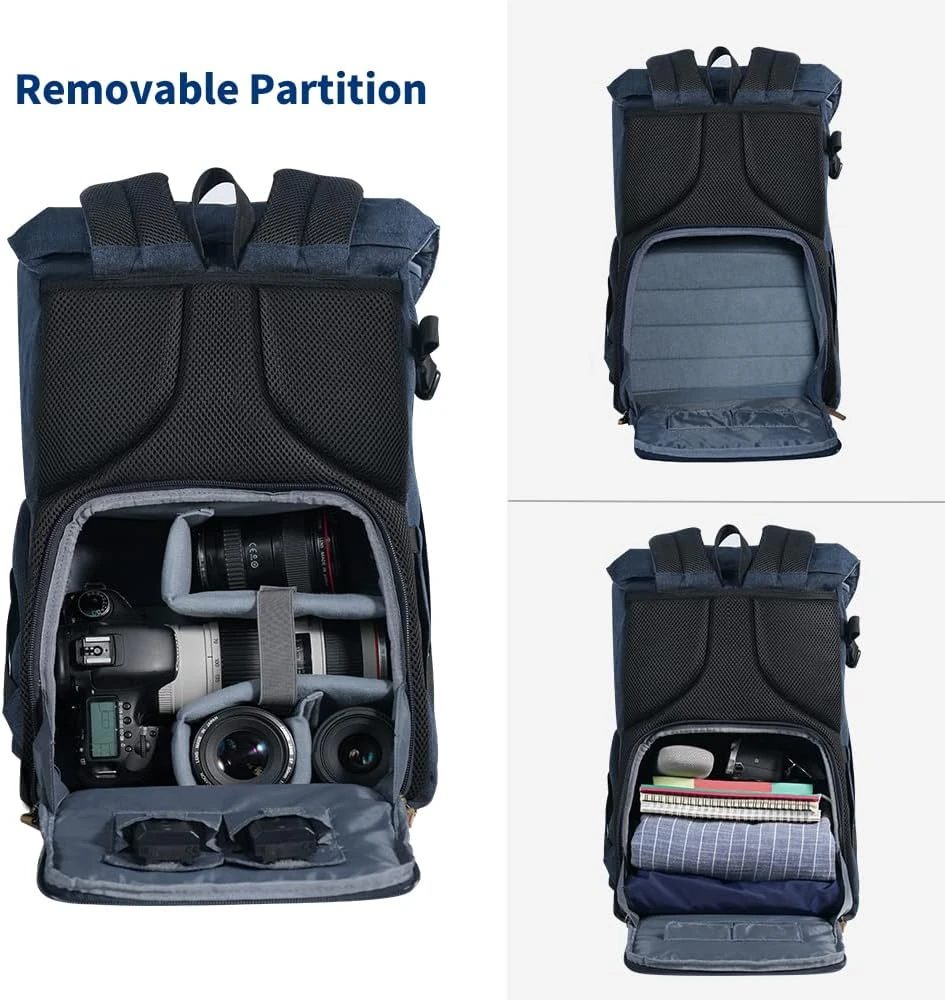 K&F CONCEPT fotoaparato kuprinė 19 l, 15,6 col. nešiojamajam kompiuteriui KF13.066V11US