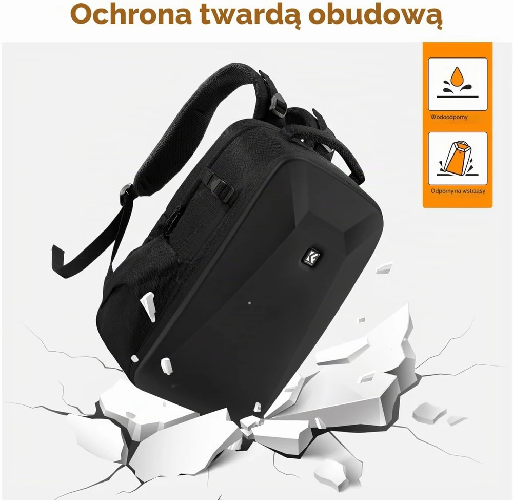 Fotoaparato Kuprinė - K&F Concept Nature Wander 22L, Laikanti Fotoaparatą, Objektyvus, Nešiojamą Kompiuterį 15.6" Juoda