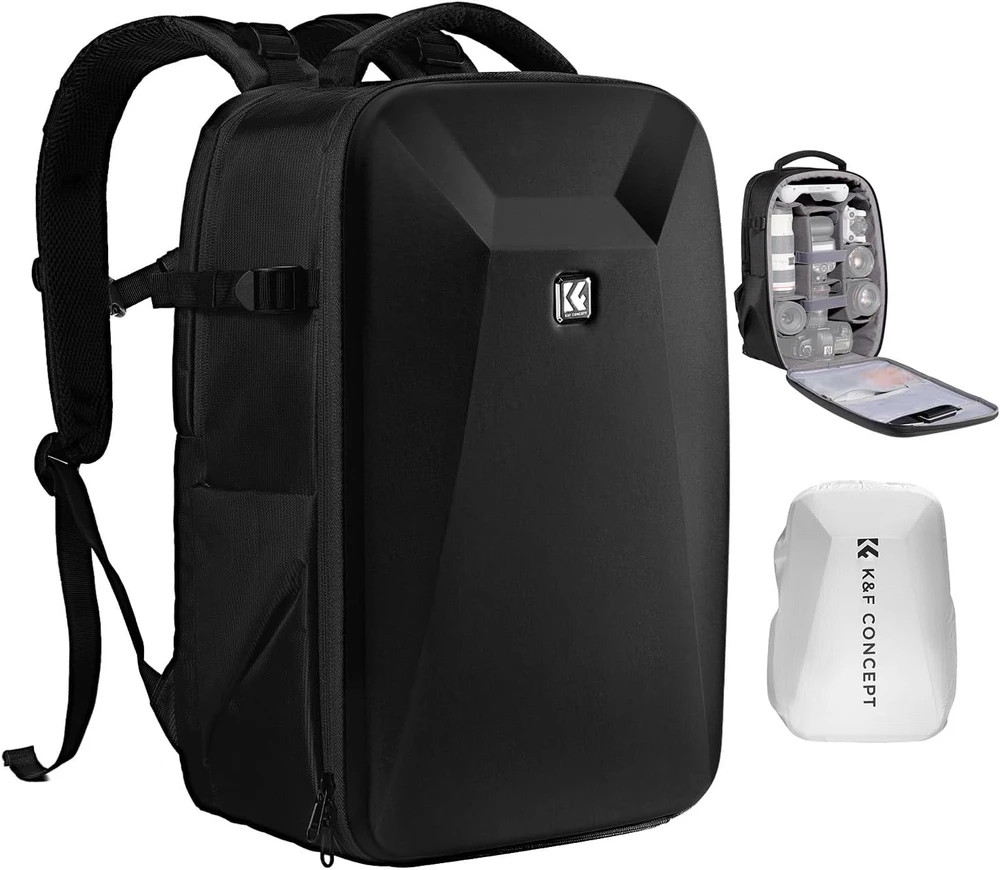 Fotoaparato Kuprinė - K&F Concept Nature Wander 22L, Laikanti Fotoaparatą, Objektyvus, Nešiojamą Kompiuterį 15.6" Juoda