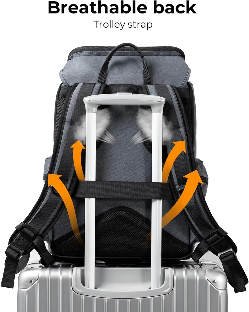 K&F Concept fotoaparato kuprinė 25 l su 16 colių nešiojamojo kompiuterio skyriumi KF13.098V5
