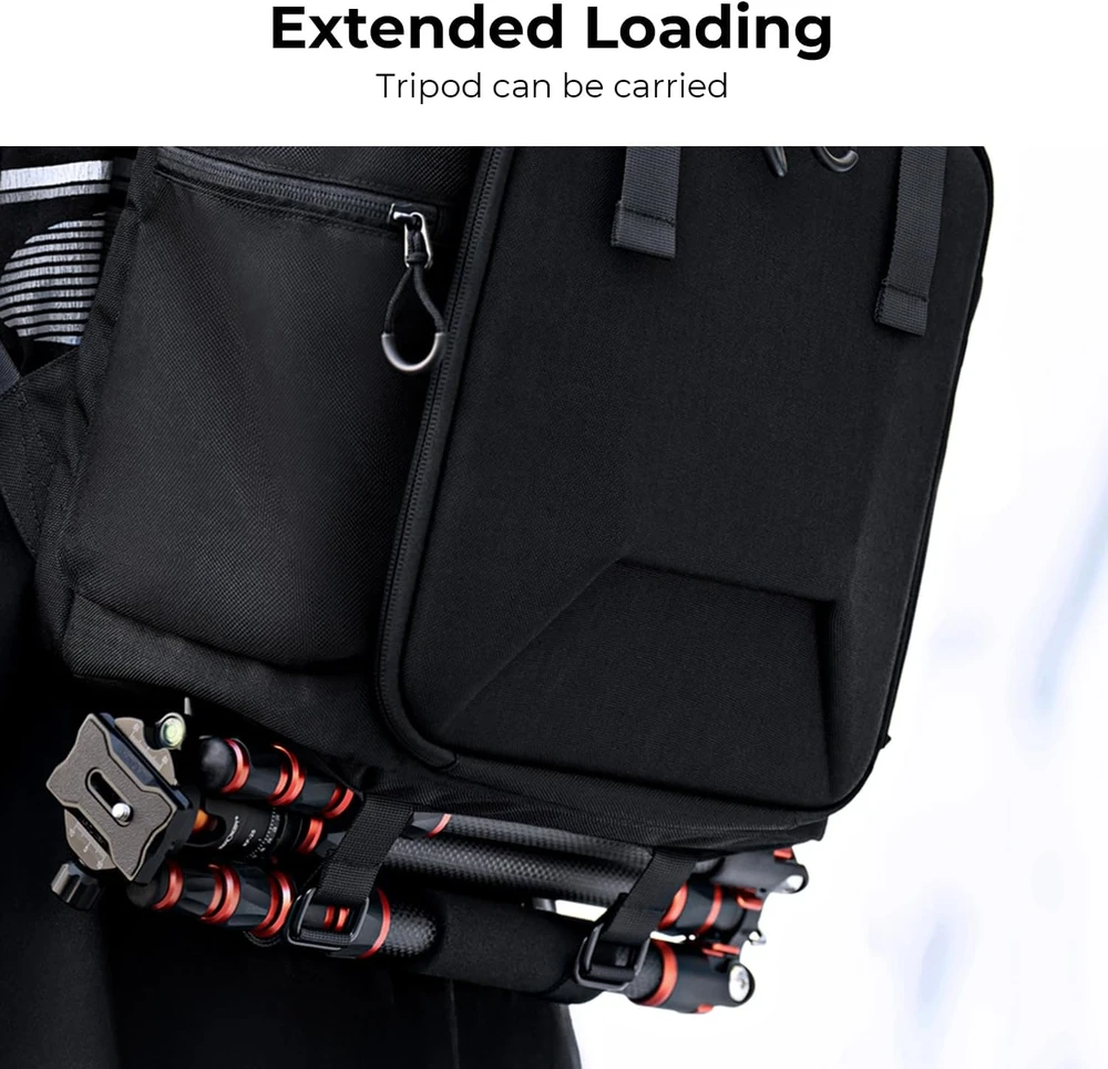 K&F CONCEPT fotoaparato kuprinė 25 l su kietu priekiniu dėklu, KF13.098V6