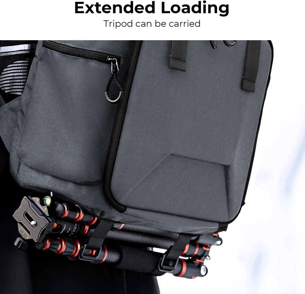 K&F Concept fotoaparato kuprinė 25 l su 16 colių nešiojamojo kompiuterio skyriumi KF13.098V5