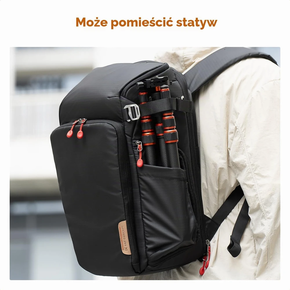 K&F Concept fotoaparato kuprinė 28 l su skyriumi 16 colių nešiojamajam kompiuteriui KF13.128V6