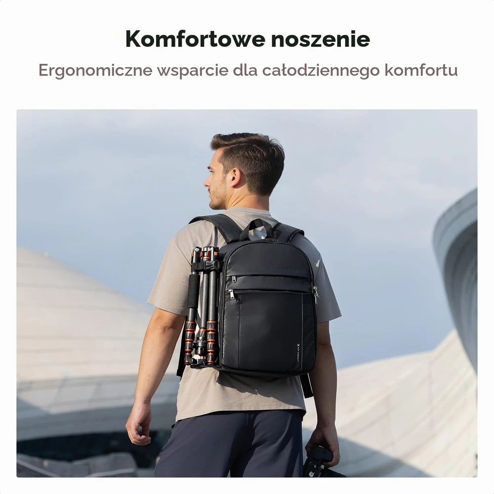 K&F CONCEPT fotoaparato kuprinė DSLR, SLR ir beveidrodžiams fotoaparatams, 13 l, KF13.223V4