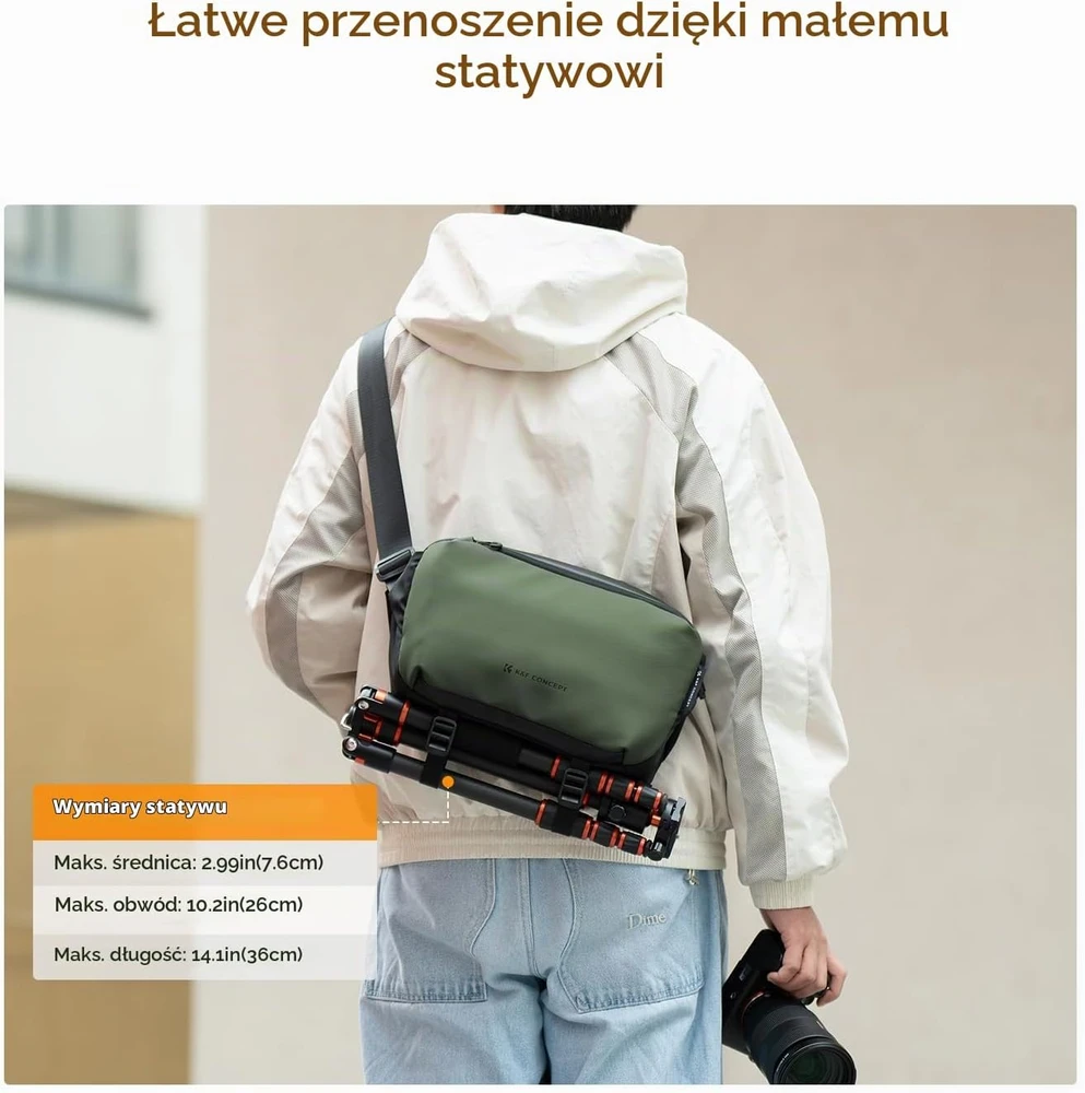 K&F Concept fotoaparato peties krepšys 10 l, 33 × 15 × 22 cm, AU-KF13.157V3
