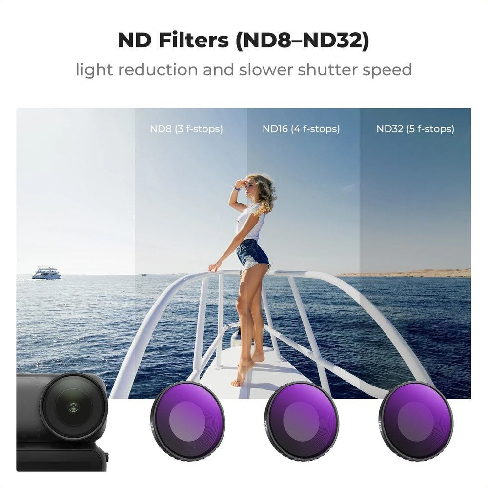 K&F CONCEPT fotoaparatų filtrų rinkinys DJI Osmo Nano CPL, ND8, ND16, ND32 SKU.2703