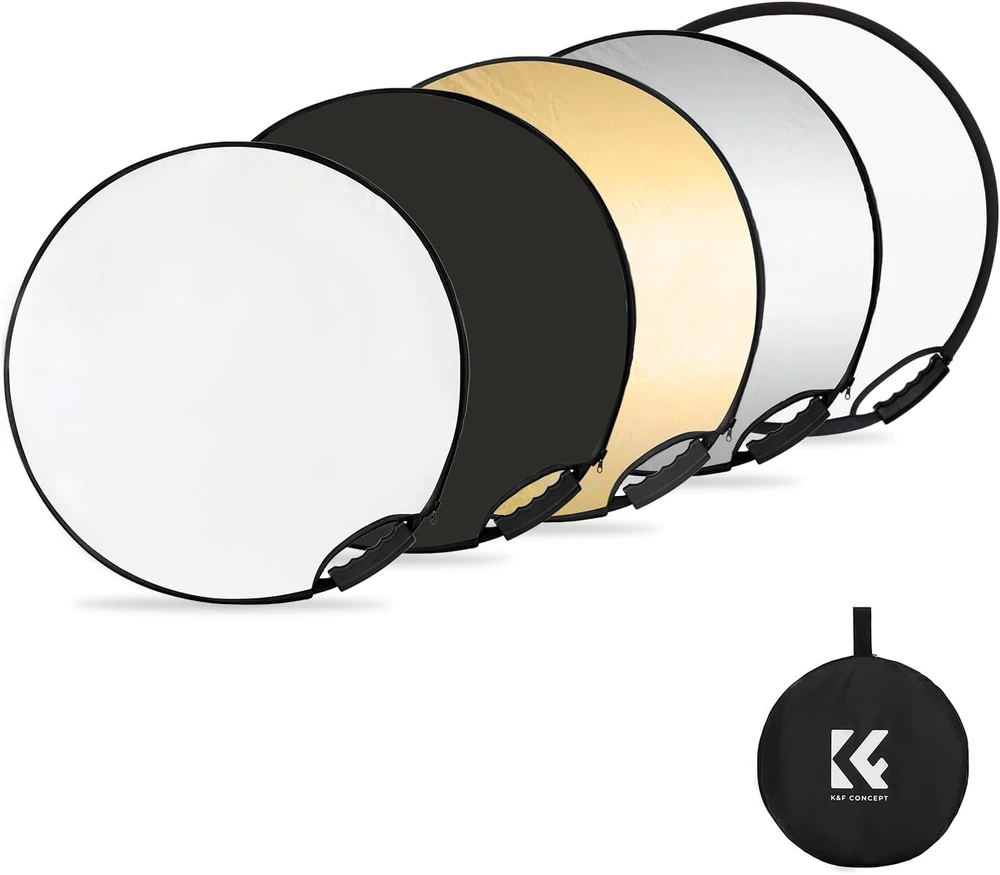 Kf Concept Fotografijos Priedas - K&F 5-In-1 Apvalus Atspindys Rinkinys 60cm