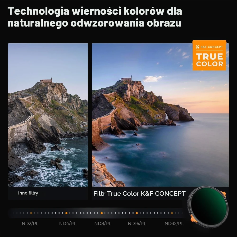 K&F CONCEPT kintamas ND2–ND32 ir CPL objektyvo filtras 67 mm AU-KF01.2571