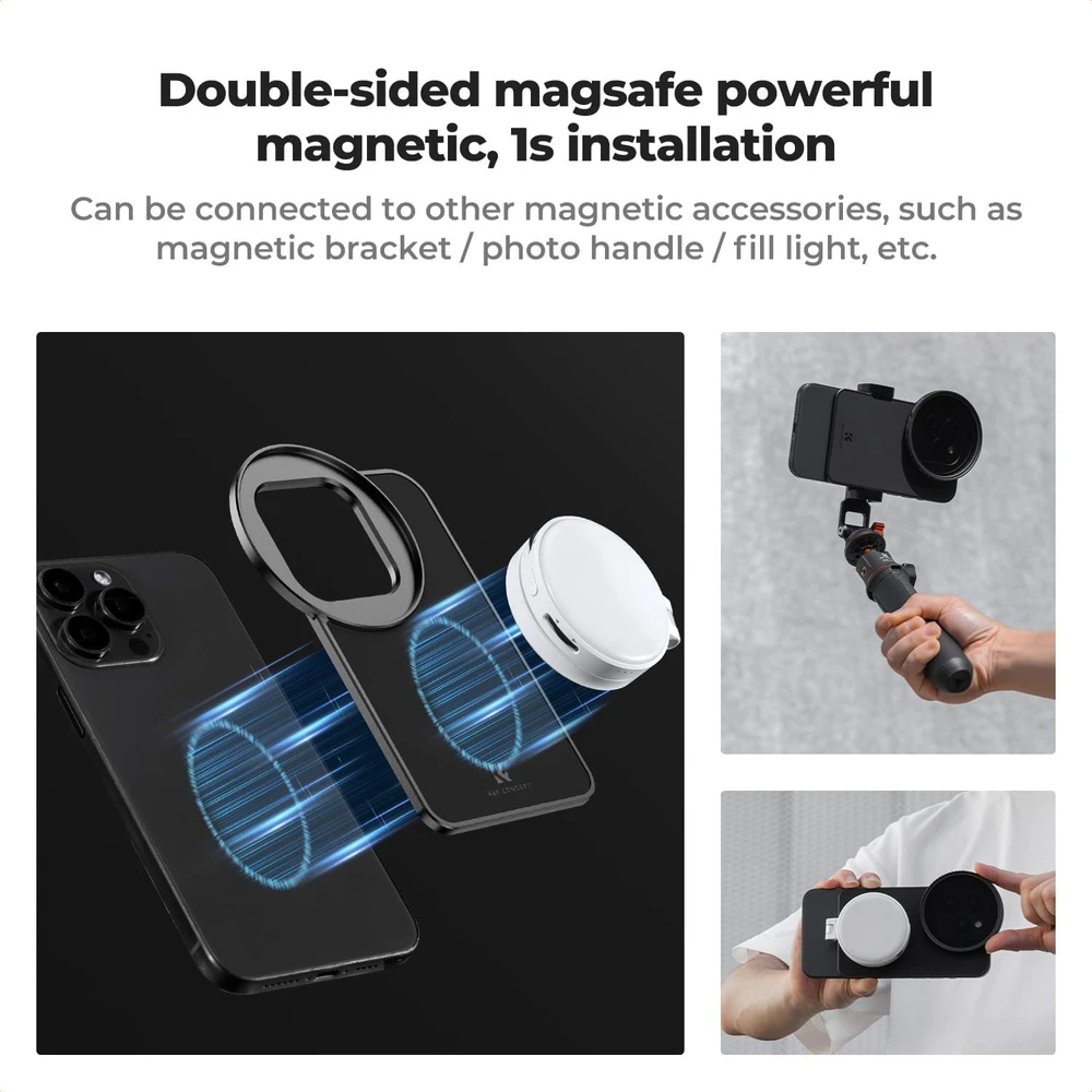 K&F CONCEPT magnetinis CPL poliarizacinis filtras 67 mm su 6,7 colių telefono adapteriu FA201