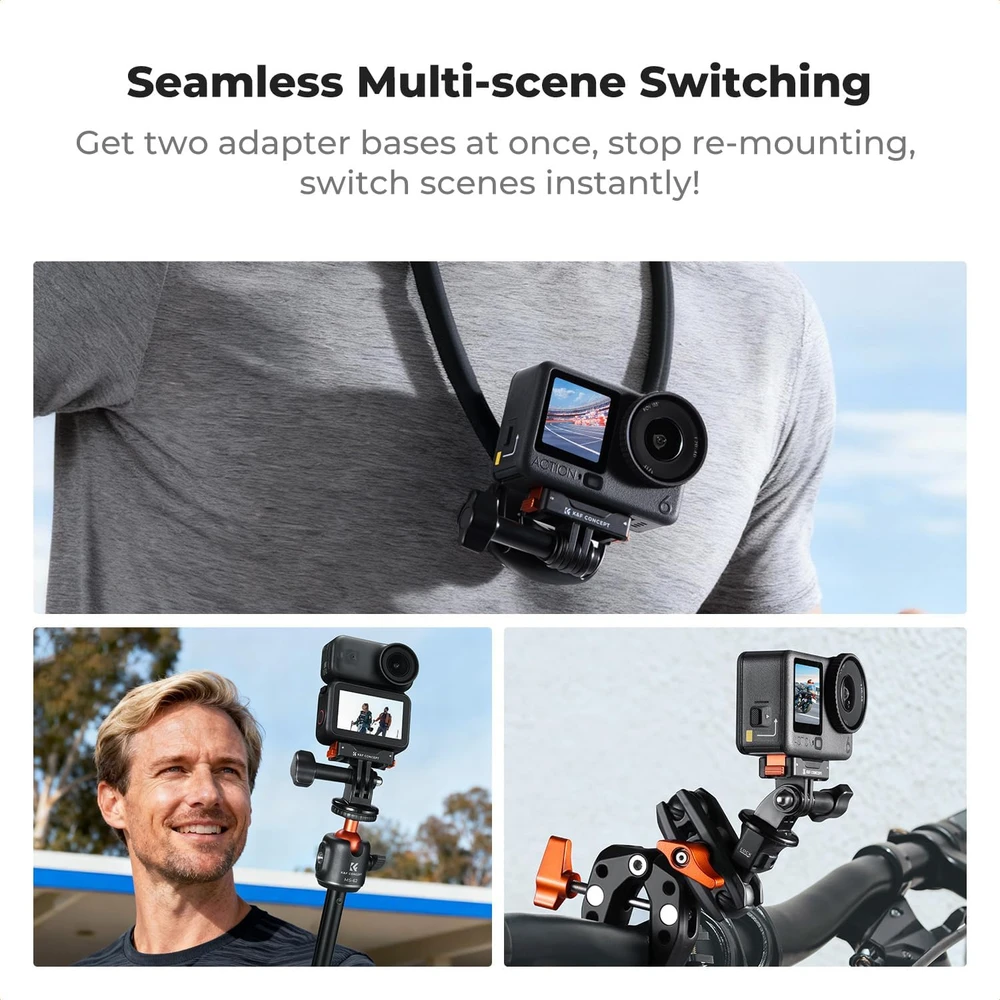 K&F CONCEPT magnetinis greito atjungimo adapteris DJI Osmo Nano ir Action 6, 2 vnt.