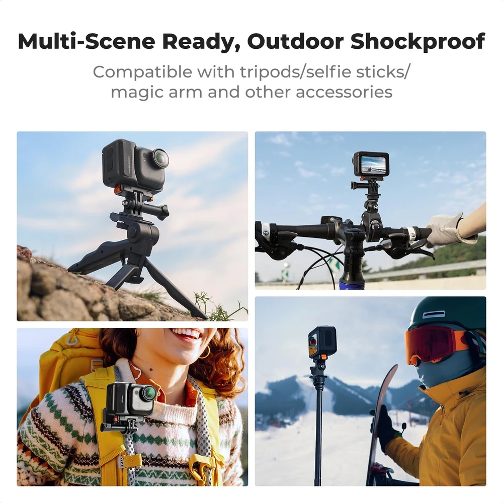 K&F CONCEPT magnetinis greito atleidimo laikiklis Insta360 GO Ultra su 1/4 col. sriegiu KF12.0016