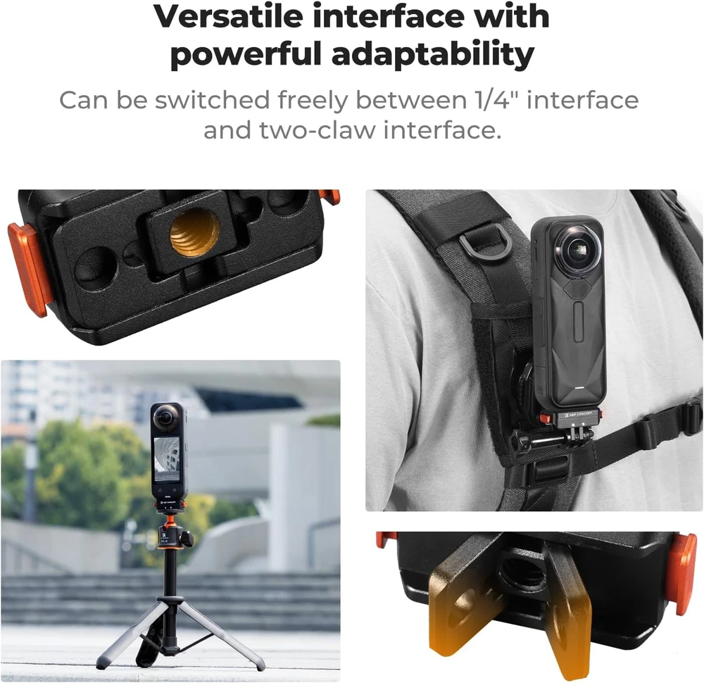 K&F CONCEPT magnetinis greito tvirtinimo adapteris Insta360 X5 ir Ace Pro 2 KF12.0002V1
