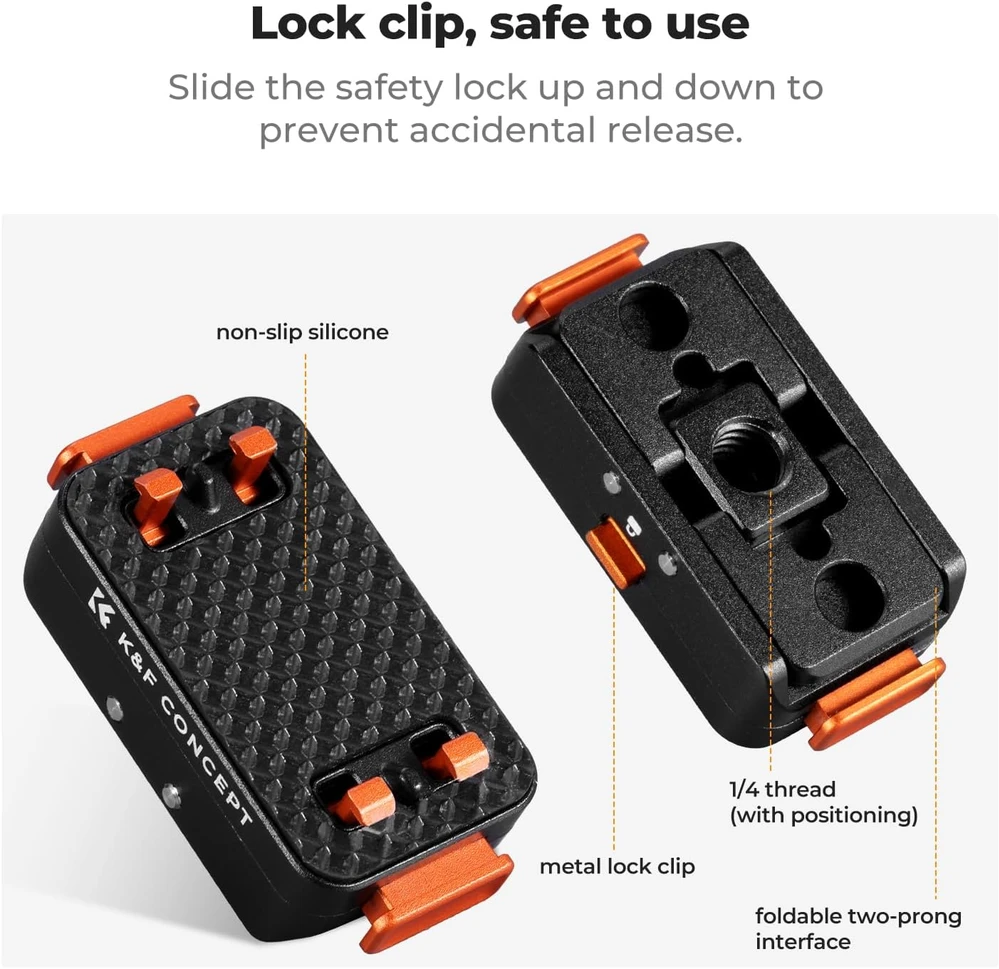 K&F CONCEPT magnetinis greito tvirtinimo adapteris Insta360 X5 ir Ace Pro 2 KF12.0002V1