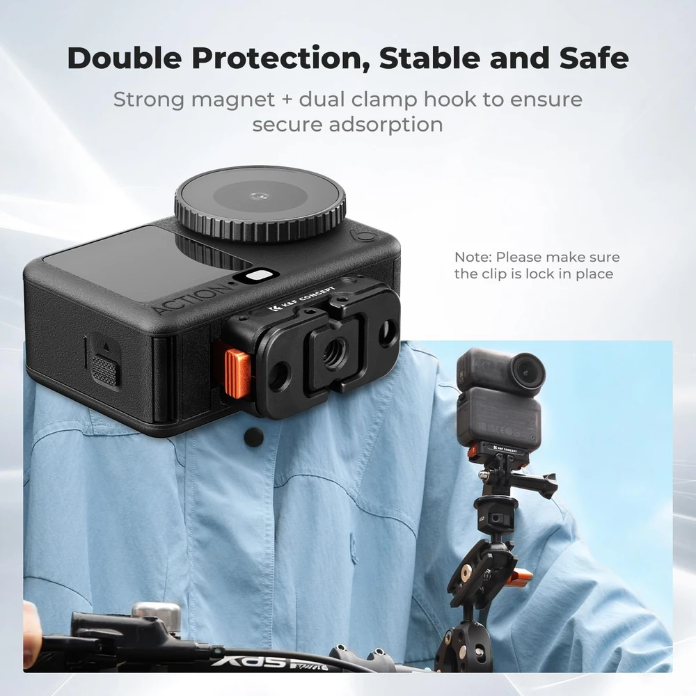 K&F CONCEPT magnetinis greitojo tvirtinimo adapteris DJI Osmo Action 6 ir Osmo Nano KF12.0027