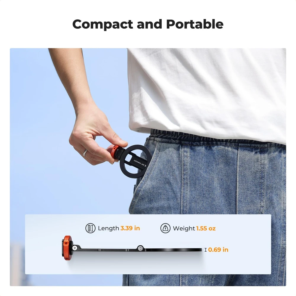 K&F CONCEPT magnetinis telefono laikiklis su šaltosios jungties tvirtinimu MagSafe MS-61