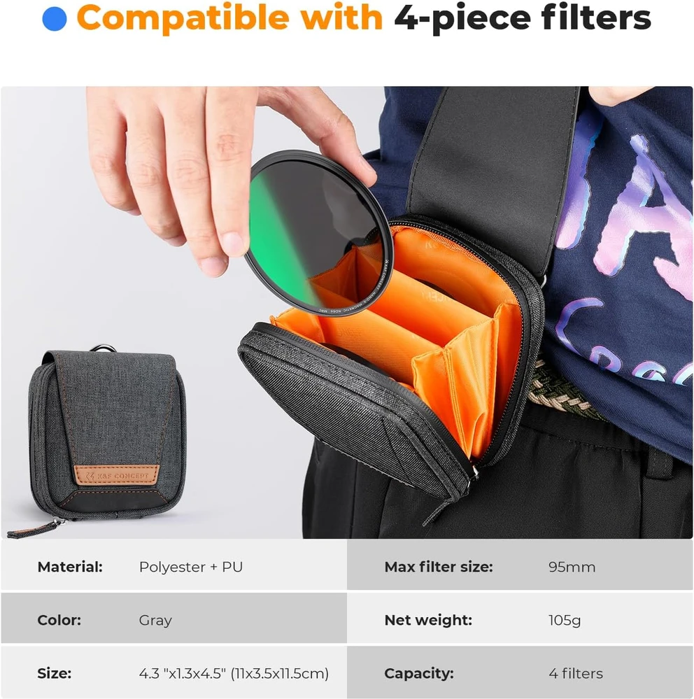 K&F CONCEPT magnetinių objektyvo filtrų rinkinys 5 viename, 72 mm, AU-SKU.2136-SKU.2145
