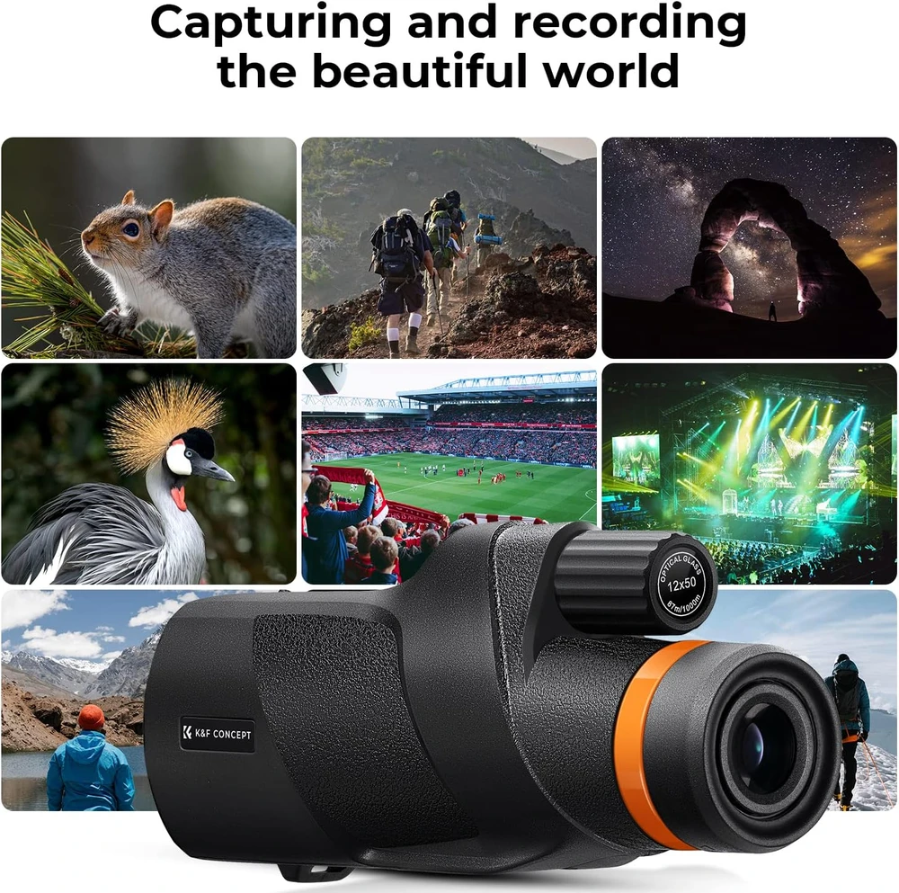 Žiūronai Kf Concept Monokuliarus K&F Concept KF33.072 BAK4 12x50
