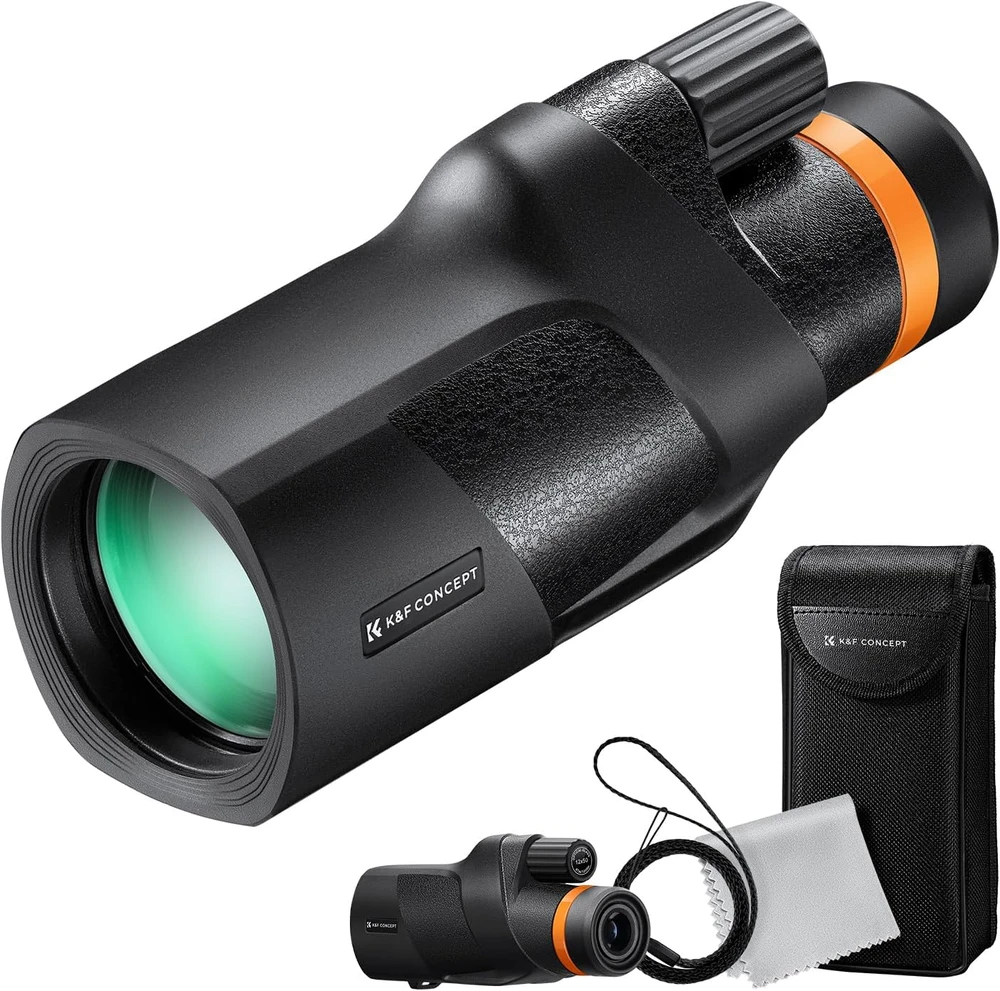 Monoklis - K&F Concept 12x50 BaK4 IP68 Atsparus Vandeniui ir Dulkėms