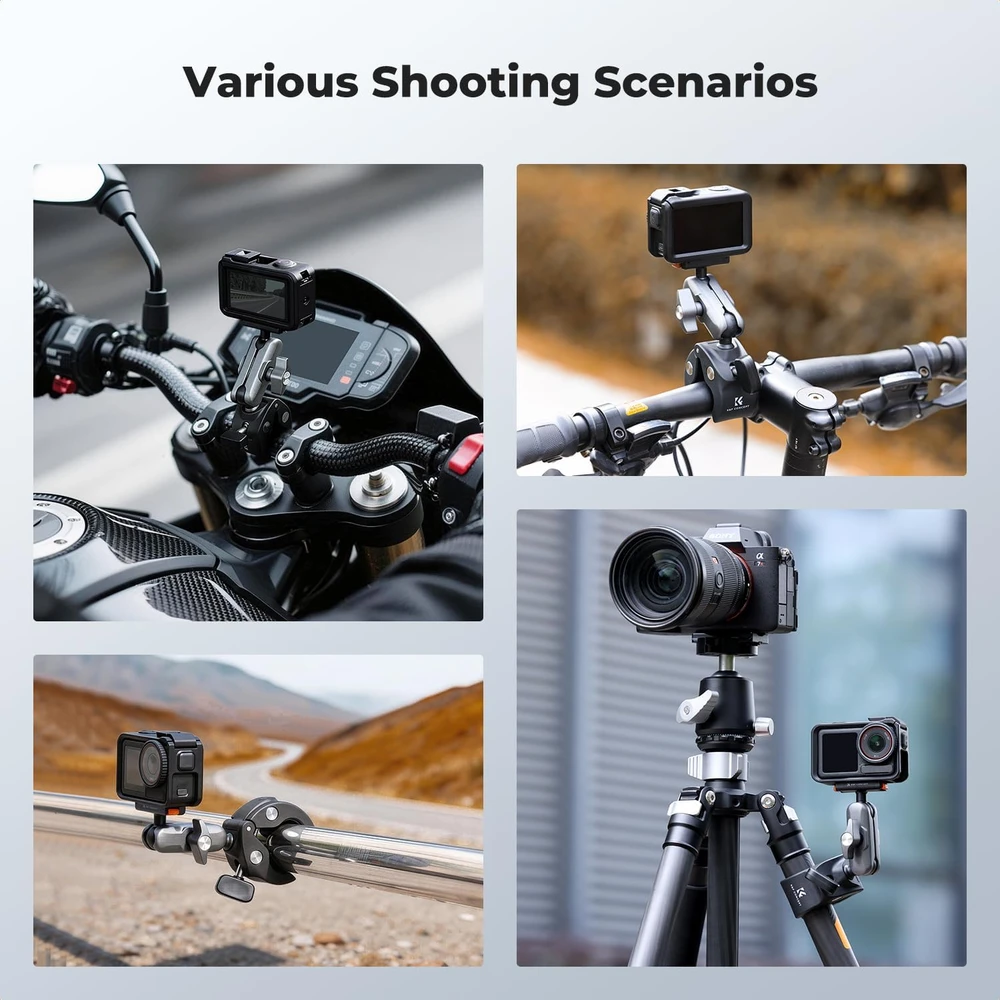 K&F CONCEPT motociklo ir dviračio kameros laikiklis su magnetiniu tvirtinimu KF31.204S1