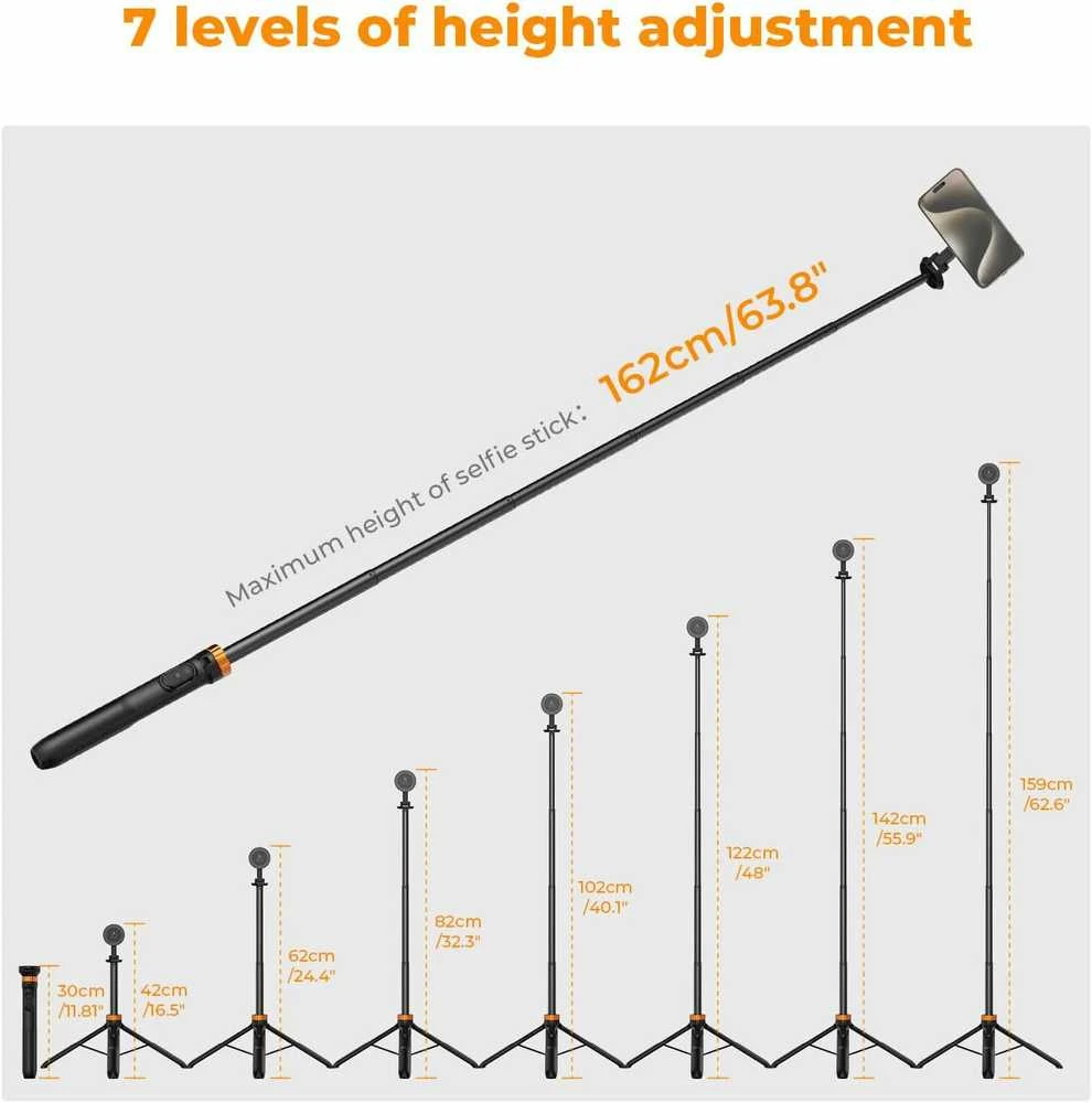 K&F Tripod K&F Concept Selfie Ms19 su laikikliu MagSafe