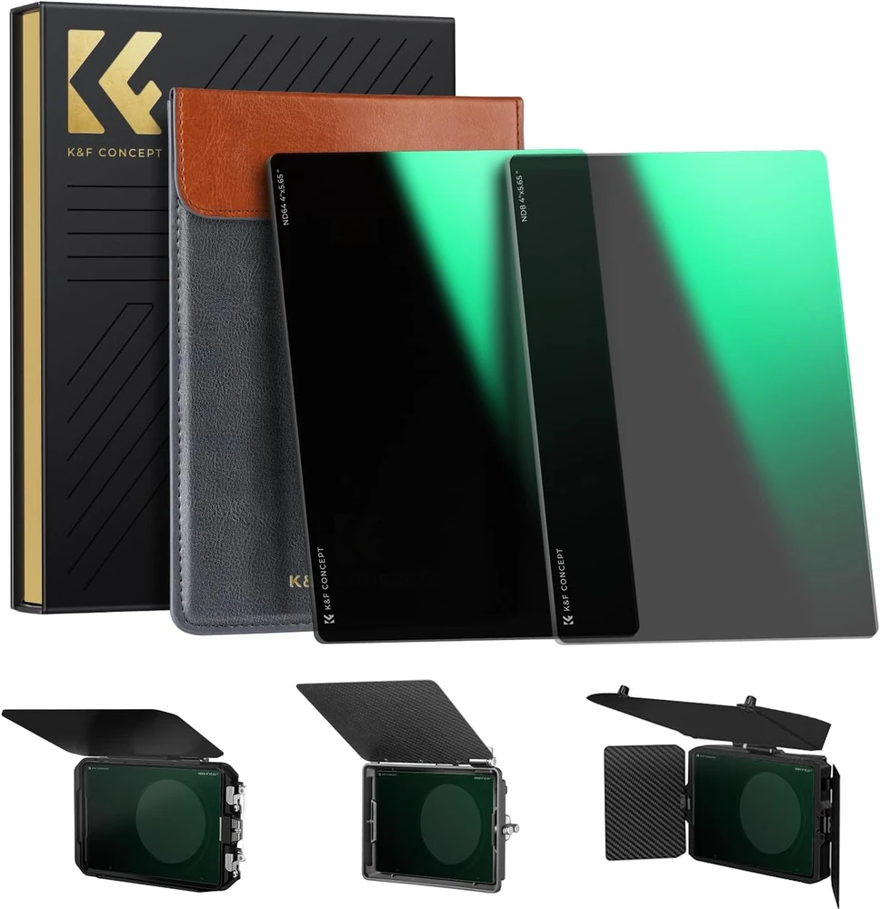 K&F Concept neutralaus tankio filtrų rinkinys ND8 ir ND64, 4 × 5,65 col., SKU.2079