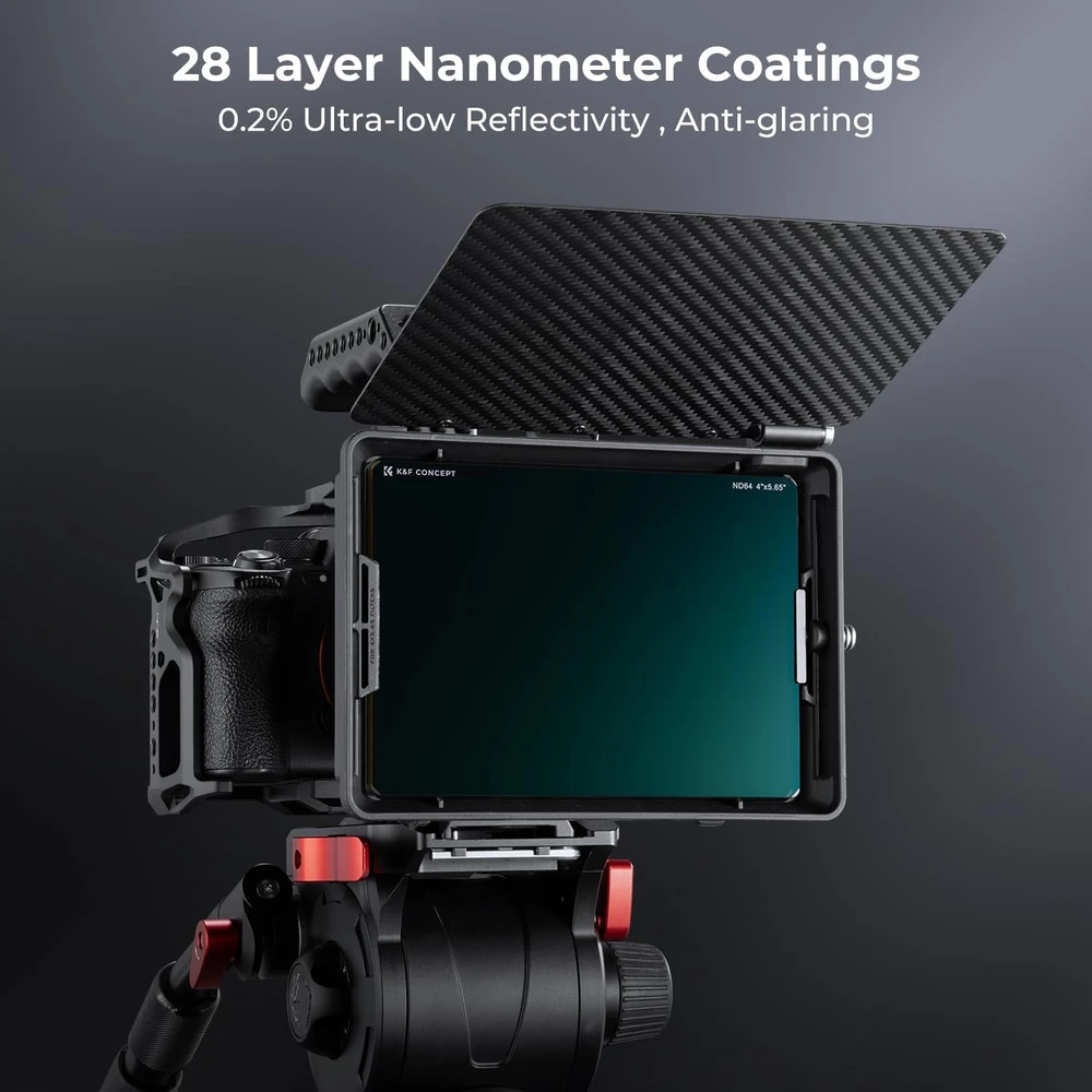 K&F Concept neutralaus tankio filtrų rinkinys ND8 ir ND64, 4 × 5,65 col., SKU.2079