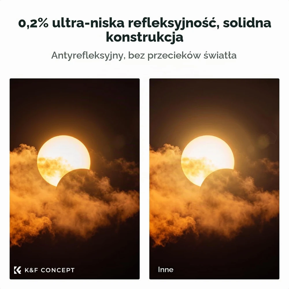 K&F CONCEPT neutraliojo tankio ND1000000 objektyvo filtras 67 mm CAKF01.2580V1