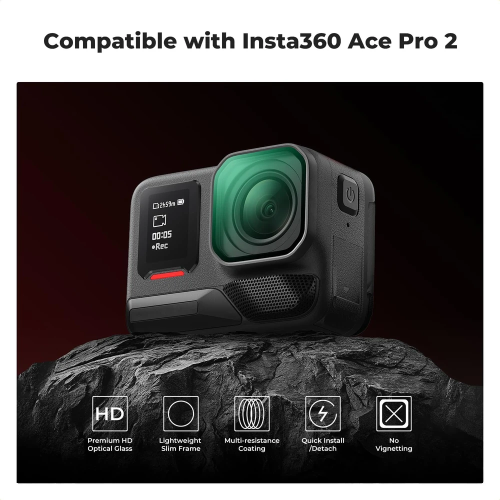 K&F CONCEPT srieginis poliarizacinis PL filtras Insta360 Ace Pro 2 KF12.0006
