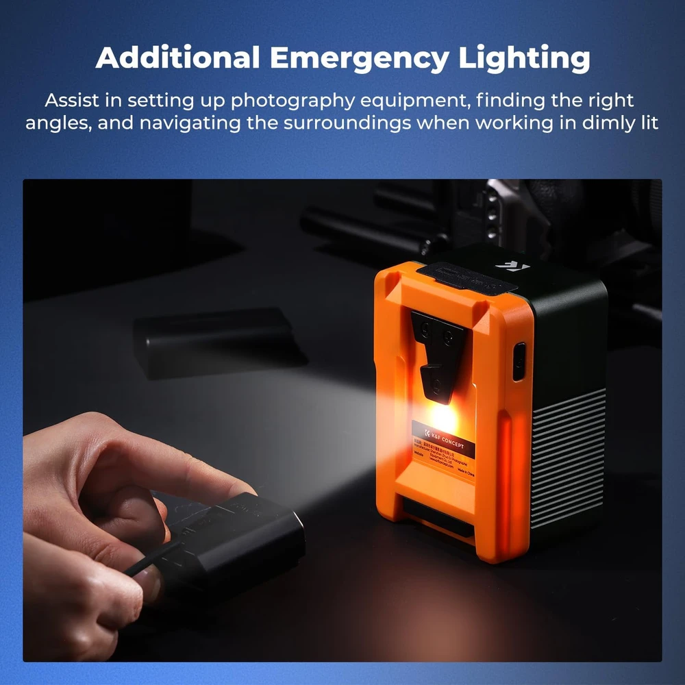 K&F CONCEPT V-Mount akumuliatorius 99 Wh, 100 W PD, 14,8 V, KF-V99 Pro