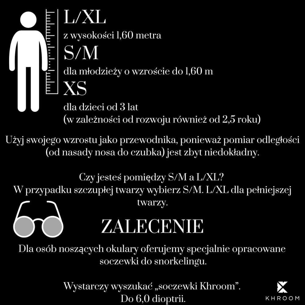 Khroom pilno veido nardymo kaukė Seaview Y, L/XL dydis, mėlyna, su minkštu dėklu