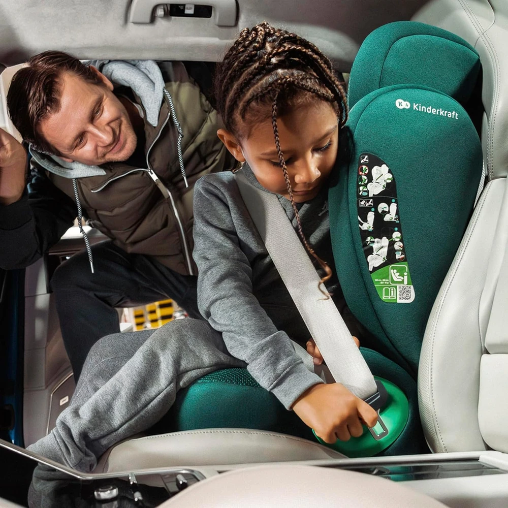 Kinderkraft automobilinė kėdutė 100–150 cm su ISOFIX JUNIOR FIX 2 PRO KCJUFI20GRY000N