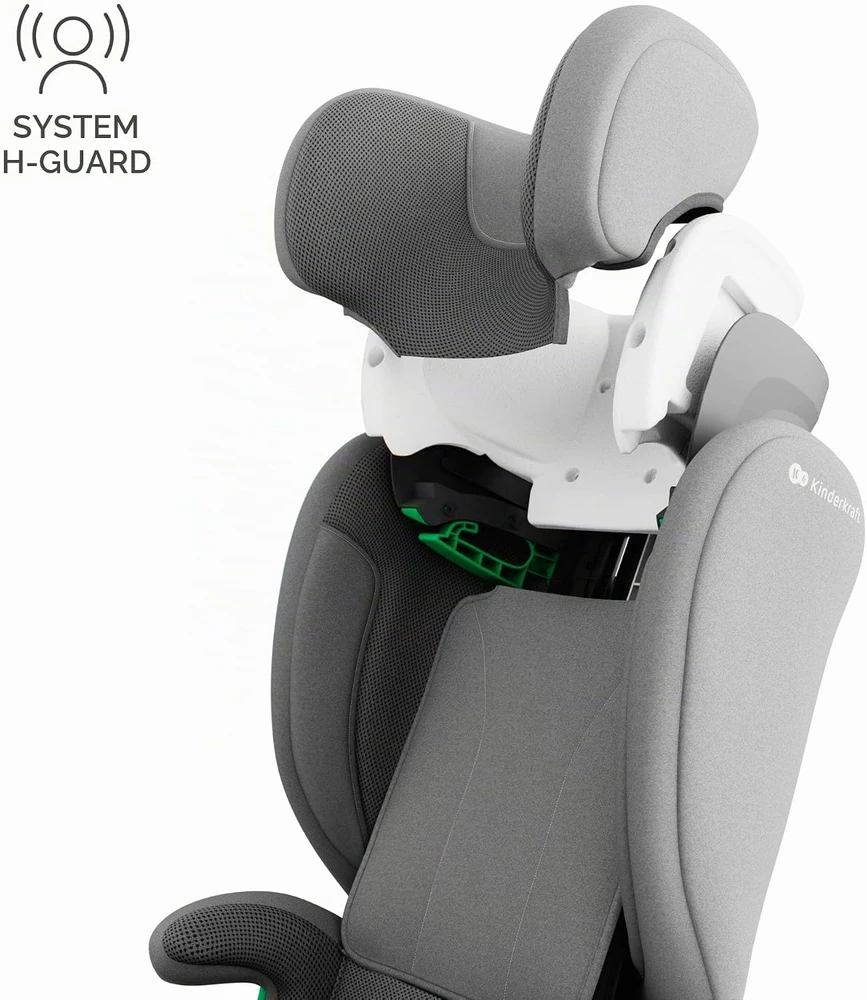 Kinderkraft automobilinė kėdutė 100–150 cm su ISOFIX JUNIOR FIX 2 PRO KCJUFI20GRY000N