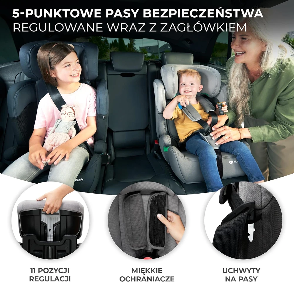 KINDERKRAFT automobilinė kėdutė COMFORT UP i-Size, pink, KCCOUP02PNK0000