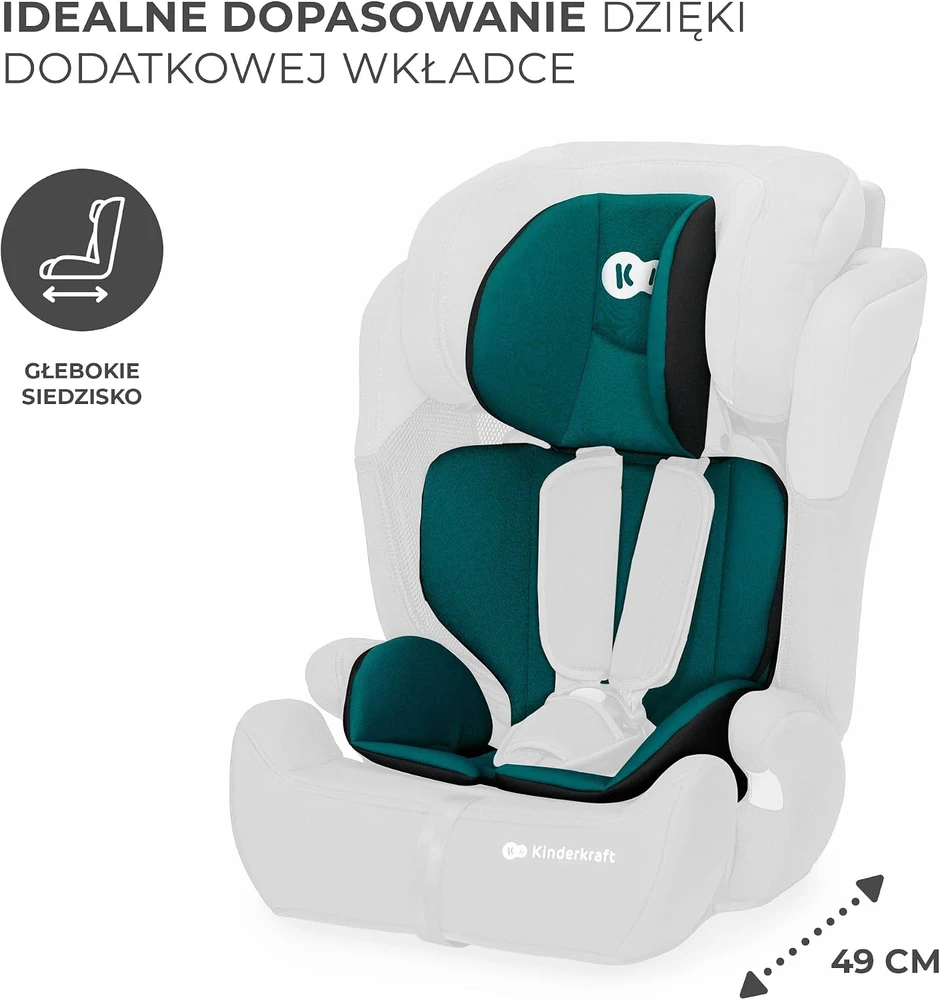 Kinderkraft Comfort Up I-Size pilka